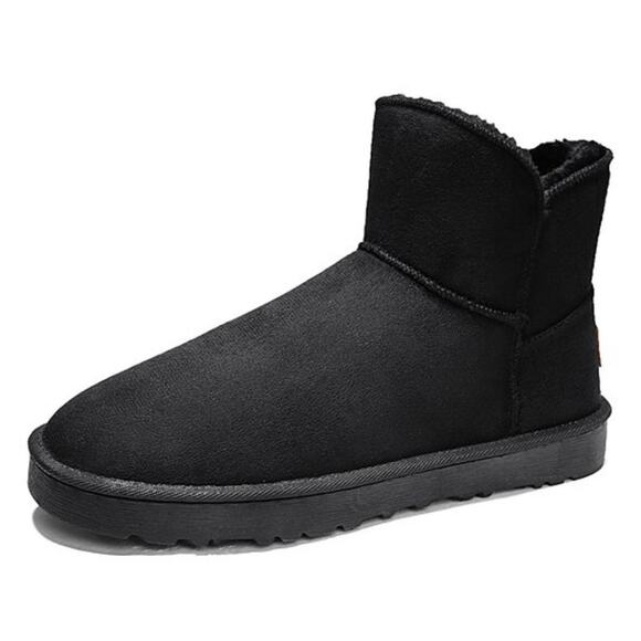 Pattrily Black Furry-Lined Outdoor Ankle Boots - Picture 4 of 6